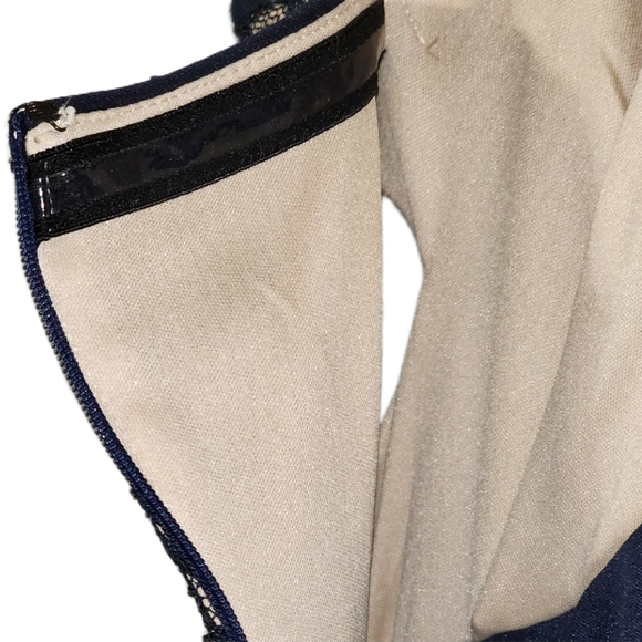 Strapless Navy Cocktail Dress by     Blondie Nites by Stacy Sklar Size 5 NWOT - Picture 9 of 11